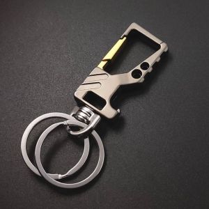 Bottle Opener Keychain Metal Fashion Keychain Men Motors Car Key Outdoor Sport Tool Bottle Opener Design Car Key High-end Chain Keychain with Ring