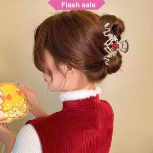 Flash Sale 2024 Year Of The Dragon Shark Claw Clip Dragon Hair Claw Metal Hairpin Women Crab Clip Barrette Hair Accessories