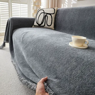 Vỏ bọc ghế sofa nhung Nordic ins thời trang chống trượt cho ghế sofa 1/2/3/4 chỗ ngồi Vỏ bọc bảo vệ ghế sofa cho phòng khách Trang trí nhà cửa