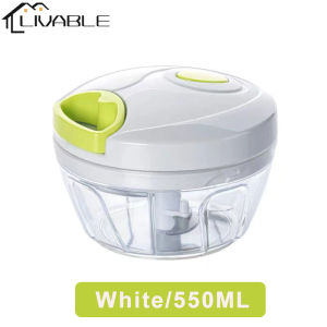 LIVABLE Tabletop Drum Grater 3 in 1 Rotary Shredder Slicer Cutter Grinder Vegetable Meat Grater Grater Food Chopper