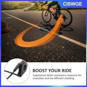 CISWGE 1 chiếc Bộ tăng xung thông dụng Hệ thống hỗ trợ đạp chống nước Cảm biến PAS cho xe đạp điện 12 nam châm hai cổng Hall dành cho xe đạp địa hình điện Xe đạp điện