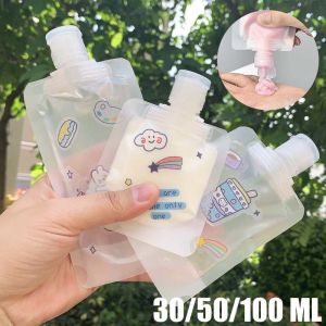 Transparent Lotion Dispenser Bag Travel Leakproof Storage Container Reusable Cosmetic Storage