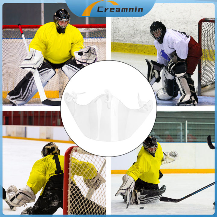 Creamnin Helmet Neck Guard Goalie Hockey Dangler Goalkeeper Clear