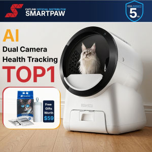 CATLINK Scoop Robot Pro AI Dual-Camera Self Cleaning Automatic Cat Litter Box | 5-Year Warranty | Smartpaw Official SG