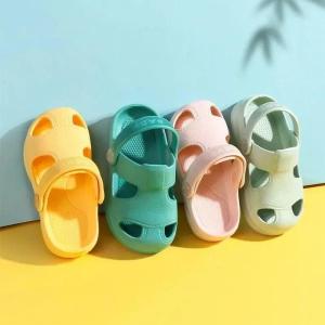 New Children Summer Hole Shoes Baby Nice Anti-slip Soft Floor Boys Girls Beach Sandals Slippers 1-6 Years Kids2026