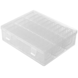 NEXTYOO DIY Perler Beads Storage Boxes Large Capacity Clear Transparent Storage Box Portable Transparent Lid Beads Storage Containers Beads Organization