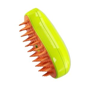 Sikat Sisir Uap Silikon Untuk Anjing Kucing - Pet Spray Massage Brush - Sisir Mandi Pijat Anjing Kucing - Sikat Bulu Ajing Kucing Semprot Elektrik Untuk Pijat - Sikat Pijat Bulu Anabul/Hewan Peliharaan - Spray Massage Comb