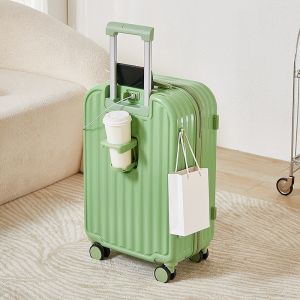 BOSMI 20/24/28 Hand carry Luggage Travel Bag 20kg 30kg 40kg With Cup HolderDual Charging Port