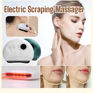 Electric Scraping Massager Board Electric Beauty Instrument For Face Body Dredge Meridians Promote Blood Circulation Massager