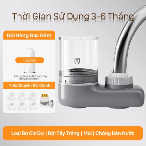 Bộ Lọc Nước Tại Vòi Xiaomi Youpin YINMI YM-R0100 Khử clo Chống Bùn - Tảo - Cát Bụi Mịn Lõi Lọc Vó Thể Vệ Sinh