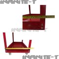 Heavyduty Utility Cart with 3 Layers, Rolling Tool Cart on Wheels, 400lbs Load Capacity. 