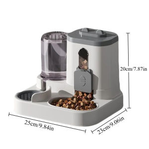2in 1 Cat Food Dispenser Water Food Integrated Fully Automatic Cat Food Feeding and Water Dispenser Cute Water Dispenser