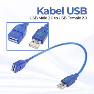 Kabel USB Extention 30CM Biru Kabel USB Extension 30 CM Male To Female USB AM/AF