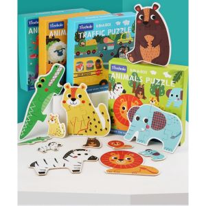 Beringin Toys Mainan Edukasi - 6 In A Box Puzzle / Puzzle Kayu / Mainan Anak Puzzle / Mainan Edukasi Anak / Puzzle