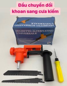 [Ảnh thật] [Rẻ vô địch] Bộ chuyển máy khoan thành máy cưa kiếm và cưa sọc (TẶNG 2 LƯỠI )