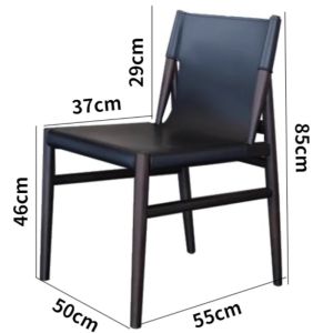 FFBH Solid Wood Nordic Dining Chairs Luxury Comfortable Sponge-filled Solid Color Dining Chairs Artistic Modern Simple Home Furniture K7M2P