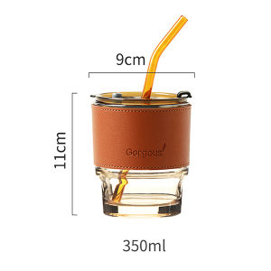 Unique Design Coffee Cups with Straw and Cover420ml Mug Coffee Cup  Hot and Cold Dual-use  for Office ，Mug Suitable for Personalized Gifts