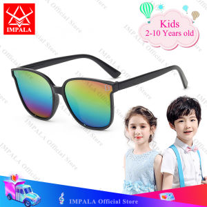 IMPALA QT1006W น่ารักแว่นกันแดดสำหรับเด็กเด็กชายและเด็กหญิง2-10ปีน่ารักป้องกันแสงสะท้อนแว่นตากีฬากลางแจ้งป้องกันรังสียูวีบล็อกซันไชน์อาทิตย์แว่นตาเด็กชายและเด็กหญิง