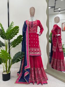 PRE ORDER 15 DAYS - READYMADE SHARARA SUITS