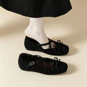 Free Shipping WomenS 2026 Spring Collection: Retro And Fashionable Ballet Flats With A Soft Comfortable Sole That WonT Tire Your Feet Featuring A Hidden Heel For Added Height