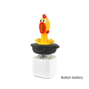 INTOONE Funny Screaming Chicken Keyboard Fidget Toy Cartoon Novelty Finger Button Clicker Colorful Lights Stress Relief Fidget Toy For Stress Relief