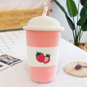 Gấu Bông Ly Trà Sữa Trái Cây Trà Sữa Trân Châu Dễ Thương (25cm---75cm) Vải Miniso Siêu Mềm Mịn