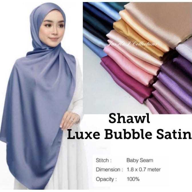 shawl bubble satin