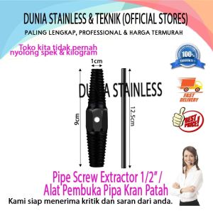 Alat Cabut Kran Pipa Patah /Pipe Screw Extractor 1/2"