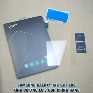 Kính cường lực Samsung Tab S8 Plus / Tab S7 Plus / Tab S9 Plus / Tab S9 Plus full màn hình chính hãng Gor - Dán màn hình Samsung Galaxy Tab S8 Plus