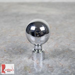 หัวปิดราง หัวรางผ้าม่าน (หัวลายไม้-คอเงิน) หัวปิดราง ใช้กับรางขนาด 26 มม. พร้อมส่ง ราคาถูก!!