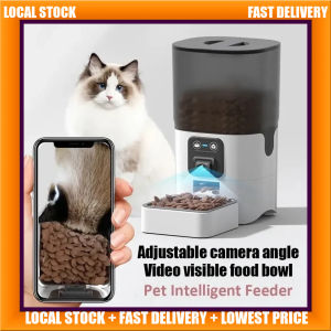 6L Wifi Camera Pet Feeder Smart Feeder APP Control For Cats Dogs Food Dispenser Timer Dogs Cats Supplies Feeding Bowl