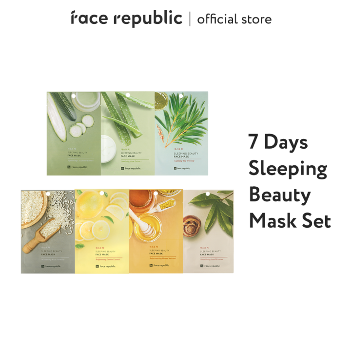 Face Republic 7 Days Sleeping Beauty Face Mask (7 pcs) Lazada