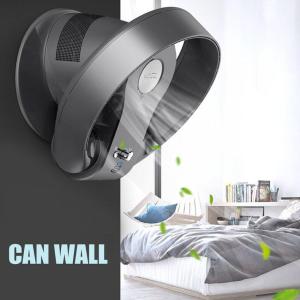 SKJ Home Appliance  Bladeless Electric fan 7 Speed adjustble Wall Mounted Oscillating Fan with Remote Control  Quiet Timer Function Fan For Bedroom