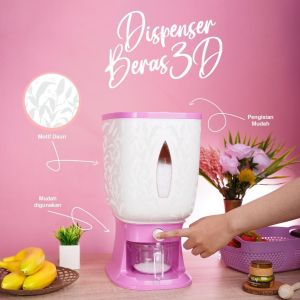 DISPENSER BERAS/tempat beras 10kg/12 LITER