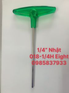 Tay vặn Lục giác 1/4 chữ T 018-1/4H Eight Nhật tại Máy NTT bảo hành dài hạn tháo lắp ốc chìm hệ inch hiệu quả độ bền cao