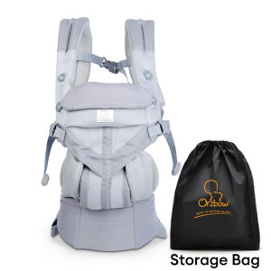 Orzbow Baby Carrier 4 In 1 Ergonomics Design Sling for 0-36 Months Newborn Infants from 3.5KG to 20KG with Windshield Cover