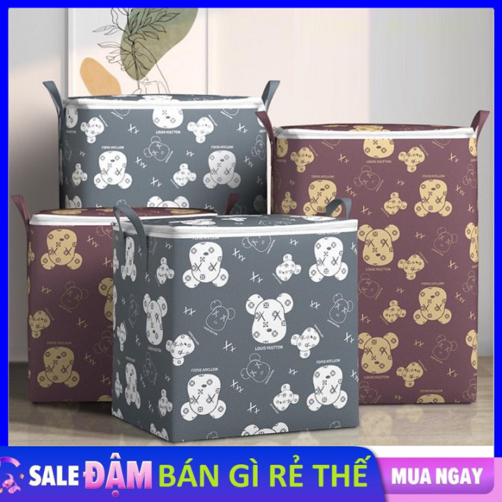 Túi Đựng Quần Áo Hình Gấu, Chăn Ga, Thú Bông Cỡ Lớn 100L Có Khóa Kéo ...