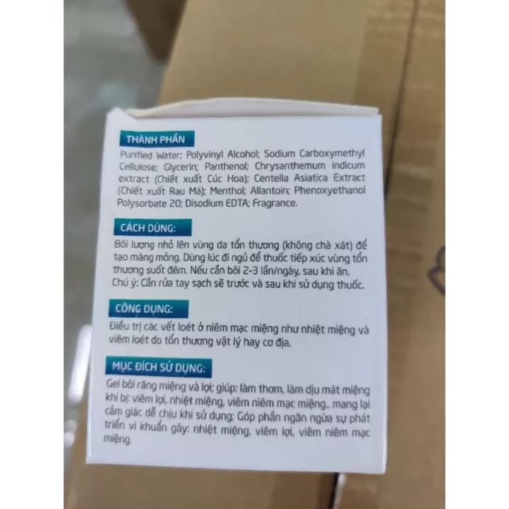 kem bôi nhiệt miệng chiết xuất cúc hoa ozacoazo