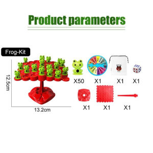 Frog Stackable Balance Tree Toy Thinking Training Puzzle Toys Learning Math As Kids Plays Family Toy