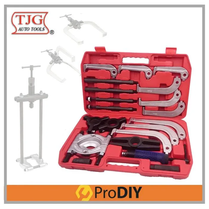 TJG T-M1709 Pro Multi Function Tools Hydraulic Gear Puller and Bearing Separator Tool Box Set
