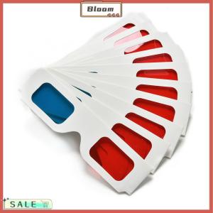 Follow Get New[Bloom Z] 10PCS Universal Anaglyph Cardboard Paper Red Blue Cyan 3D Video Glasses