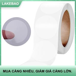 【LAKEBAO】 500 cái cuộn Vòng dán trong suốt niêm phong rõ ràng nhãn decal trang trí cho kẹo Cookie Biscuit tráng miệng túi