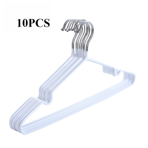 10 Pieces/batch Stainless Steel Clothes Hangers Strong and Durable Hangers Clothes Hangers High-quality Hangers High-end Adult Hangers Childrens Clothes Hangers for Home Use