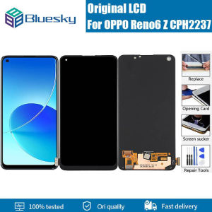 Bluesky 6.4" Original For OPPO Reno6 Z CPH2237 5G LCD Display Touch Screen Replacement Digitizer Assembly For OPPO Reno6Z Reno 6Z LCD