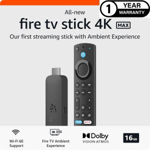 All-new Amazon Fire TV Stick 4K Max streaming device 2nd generation  supports Wi-Fi 6E free & live TV without cable or satellite [Ready to Ship]