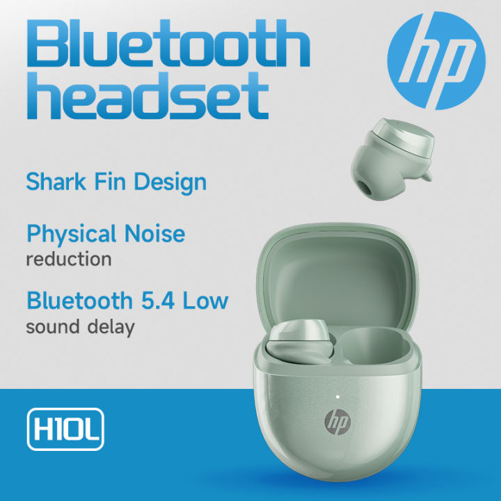 HP TWS EPS Earbuds | Bluetooth 5.4 | 360° Spatial Sound & Physical Noise Cancelling | Shark Fin Design 28H Playtime | Sleep/Sport/Commute H10L (Free Shipping)