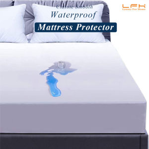 Waterproof Bed Protector Smooth Bed Pad Cover All Size Available Mattress Cover Washable & Dust Mites