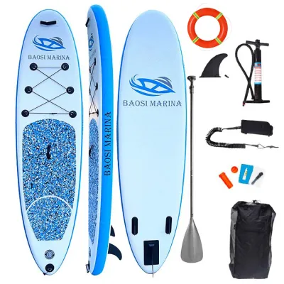 Inflatable Surfboard SUP Stand Up Paddle Board Kayak Water Yoga Board Beginner Adult Surfboard Wakeboard Hydrofoil Paddle Board Portable Surfboard