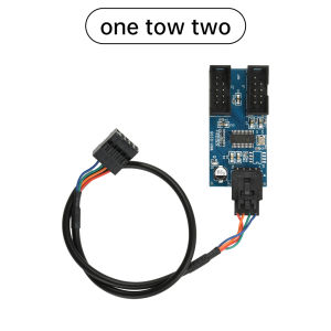 Diymore 9-pin USB 2.0 Multiplier 1-to-2-Port 4-Port ổ cắm đầu đực 9-pin nữ 1-to-2 1-to-4 thẻ Bộ chia Bộ chuyển đổi