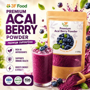 3F Food Premium Acai Berry Powder Beauty Drink Superfood Smoothie Juice - HealthyDrink - Rich in Anthocyanins